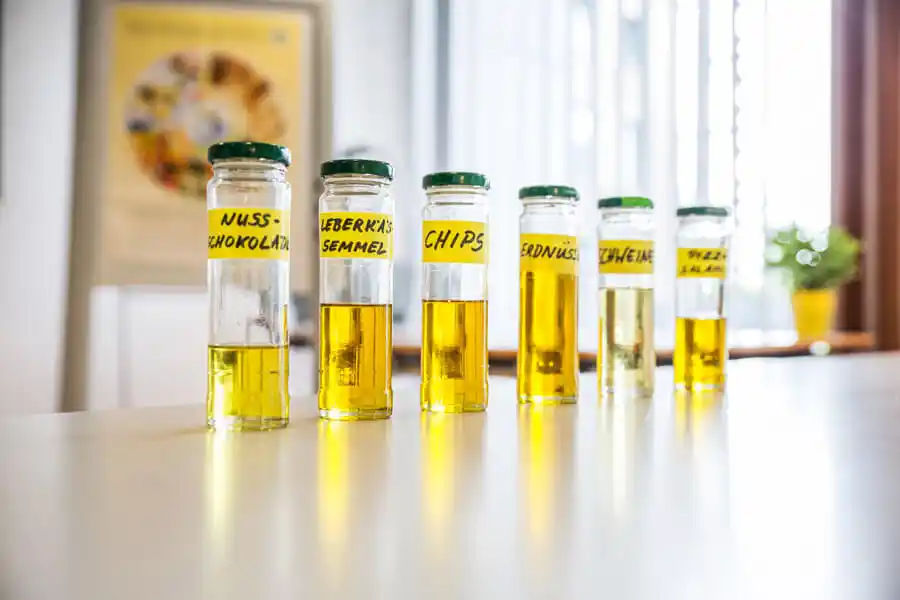 Reha-Beratung: Darstellung des Fettgehalts verschiedener Lebensmittel Reha-Beratung: Darstellung des Fettgehalts verschiedener Lebensmittel